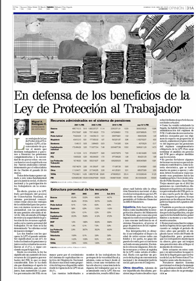 Defensa de los beneficios